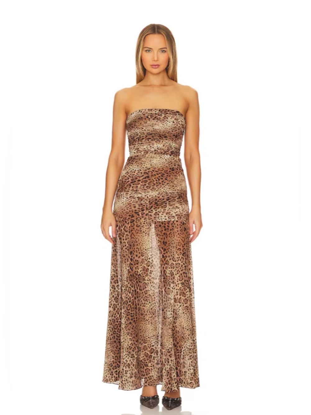 HOUSE OF HARLOW Imani Leopard Dress XXS